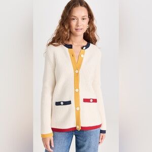 Alex Mill Minnie Cardigan - Colorful Trim - NWOT
